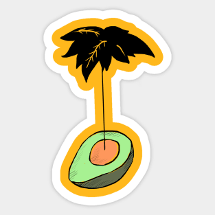 Avocado inception Sticker